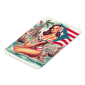 Puerto Rico Pin-Up Magneet (Linkerzijde)
