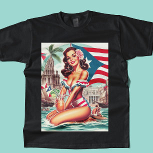  Puerto Rico Pin-Up T-shirt