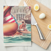  Puerto Rico Pin-Up Theedoek (Quarter Fold)