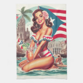 Puerto Rico Pin-Up Theedoek (Verticaal)