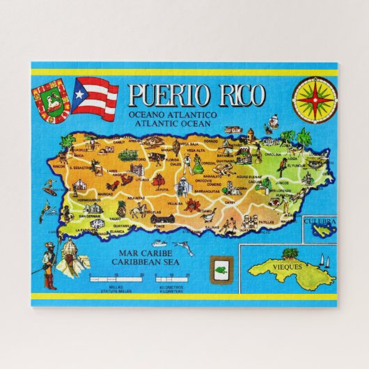 Puerto rico Postcard 16x20  Legpuzzel (Horizontaal)