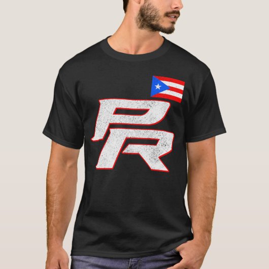 Puerto Rico PR Pride Boricua Puerto Ricaanse vlag T-shirt (Voorkant)