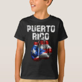 Puerto Rico Pride -  bokshandschoenen T-shirt (Voorkant)