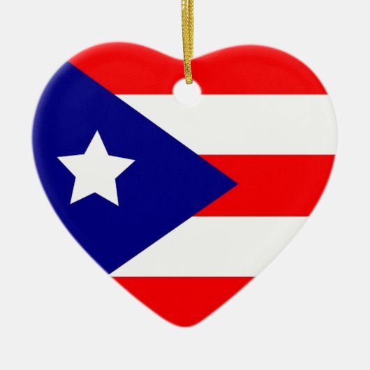 Puerto Rico Pride Keramisch Ornament (Voorkant)