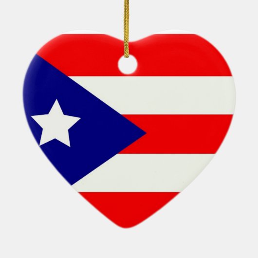 Puerto Rico Pride Keramisch Ornament (Achterkant)