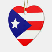 Puerto Rico Pride Keramisch Ornament (Links)