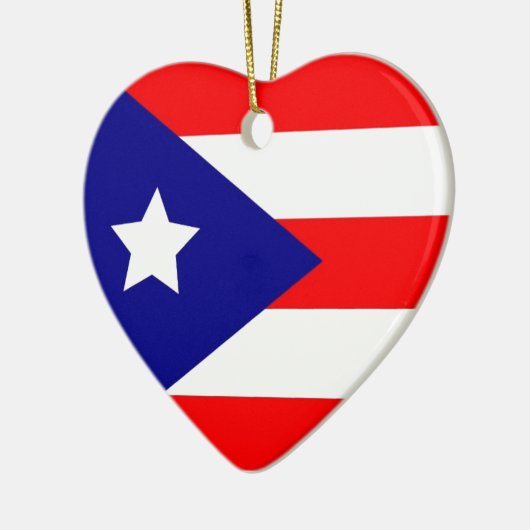 Puerto Rico Pride Keramisch Ornament (Links)