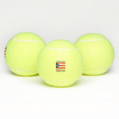 Puerto Rico Puerto Ricaanse vlag blauw gepersonali Tennisballen (Multi)