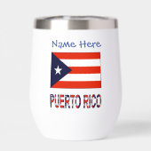 Puerto Rico Puerto Ricaanse vlag Blauwe Personalis (Achterkant)
