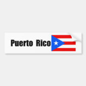 Puerto Rico, Puerto Ricaanse vlag Bumpersticker (Voorkant)