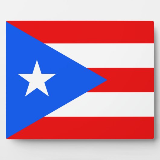 Puerto Rico - Puerto Ricaanse vlag Fotoplaat (Voorkant)