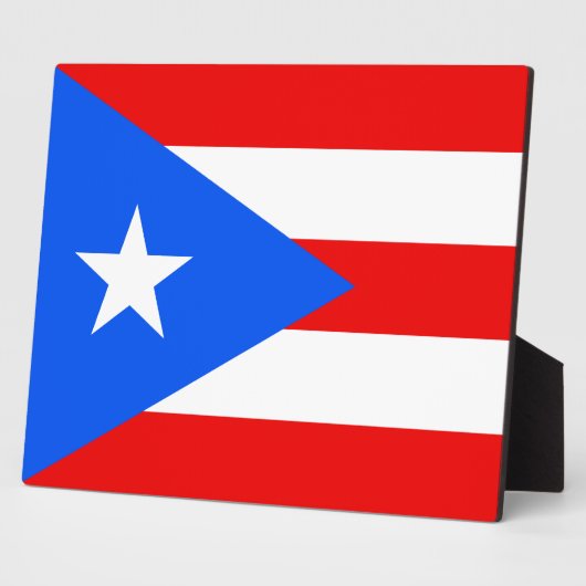 Puerto Rico - Puerto Ricaanse vlag Fotoplaat (Zijkant)