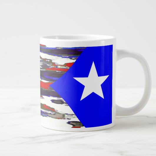 Puerto Rico / Puertorican Flag ~ 20oz Jumbo Mok (Rechts)