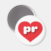 Puerto Rico red hart - Ik hou van pr Magneet (Voorkant / Achterkant)