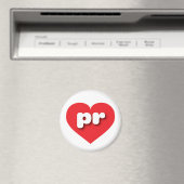 Puerto Rico red hart - Ik hou van pr Magneet (Insitu (Vaatwasser))