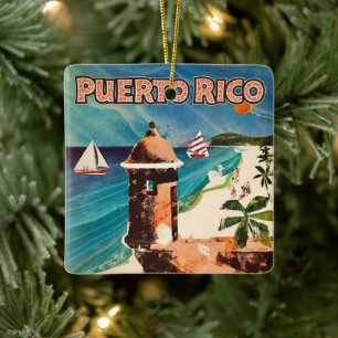 Puerto Rico Reisornament Keramisch Ornament