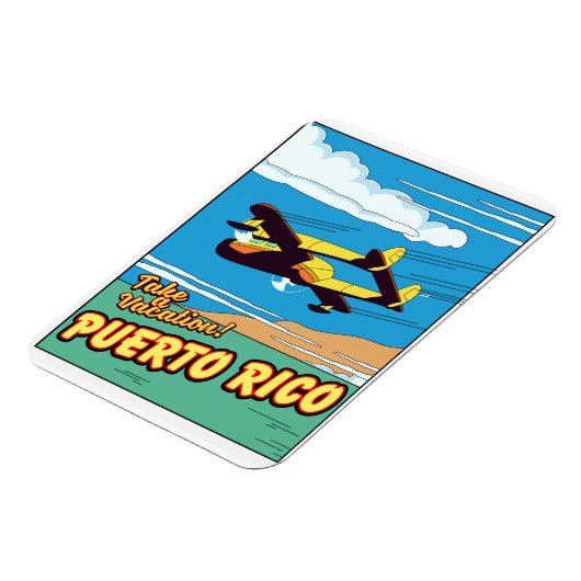 Puerto Rico-reisposter Magneet (Linkerzijde)
