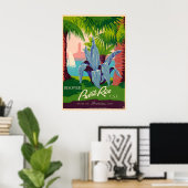 Puerto Rico Reisposter Poster (Thuiskantoor)
