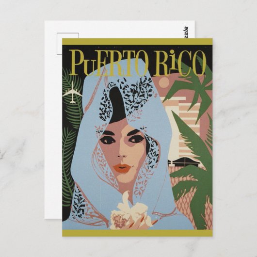  Puerto Rico Reizen Briefkaart (Voorkant / Achterkant)