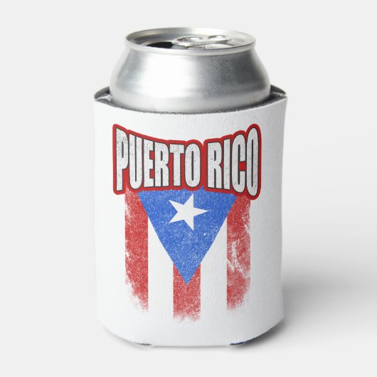 Puerto Rico Resistente vlag Blikjeskoeler (Blikje Voorkant)