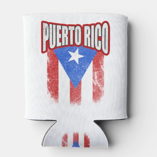 Puerto Rico Resistente vlag Blikjeskoeler (Achterkant)