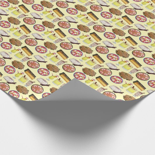 Puerto Rico Ricaanse keuken Pasteles Tembleque Cadeaupapier (Hoek)