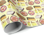 Puerto Rico Ricaanse keuken Pasteles Tembleque Cadeaupapier (Rol Hoek)