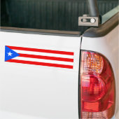 Puerto Rico/Ricaanse vlag. Verenigde Staten, Veren Bumpersticker (Op Truck)