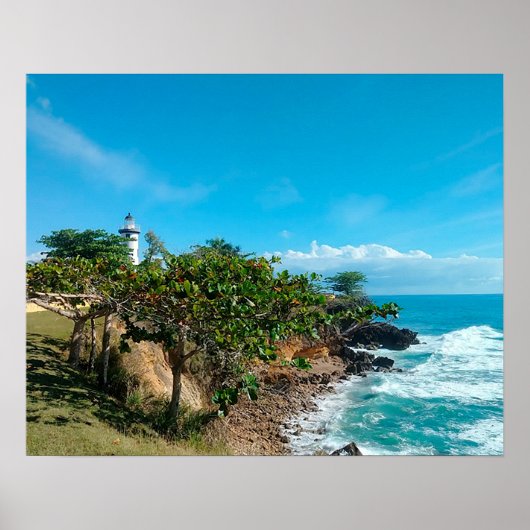 Puerto Rico, Ricon, El Faro Poster (Voorkant)
