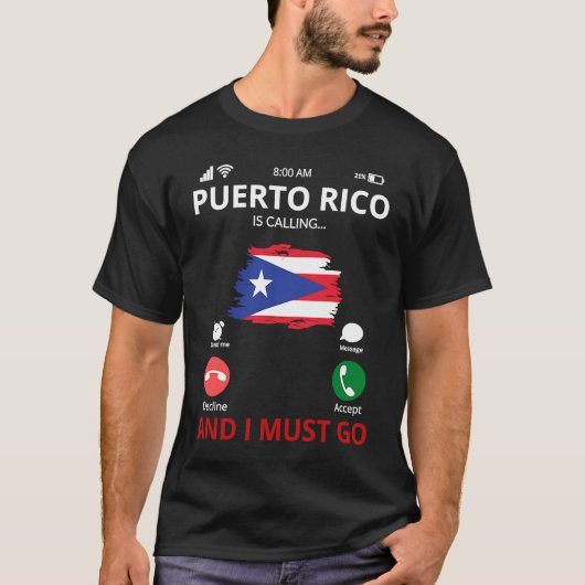 Puerto Rico roept T-shirt (Voorkant)