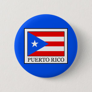 Puerto Rico Ronde Button 5,7 Cm