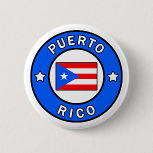 Puerto Rico Ronde Button 5,7 Cm