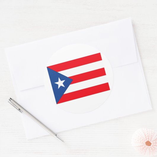 Puerto Rico Ronde Sticker (Envelop)