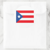 Puerto Rico Ronde Sticker (Tas)