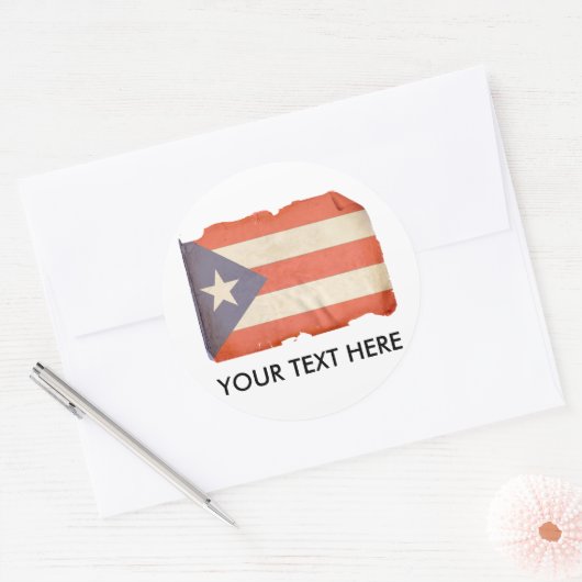 PUERTO RICO RONDE STICKER (Envelop)