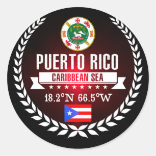 Puerto Rico Ronde Sticker