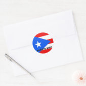 Puerto Rico Roundel kwaliteitsvlag Ronde Sticker (Envelop)