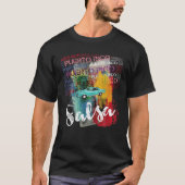 Puerto Rico Salsa Oldtimer Auto T Shirt I Salseros (Voorkant)