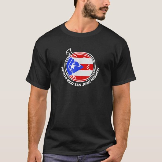 Puerto Rico San Juan LDS Mission Proud Mormon Miss T-shirt (Voorkant)