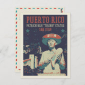 Puerto Rico, San Juan, Patricio Rijo Toribio Postc Briefkaart (Voorkant / Achterkant)