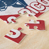 Puerto Rico Scuba Diver - Blue Retro Legpuzzel (Zijkant)