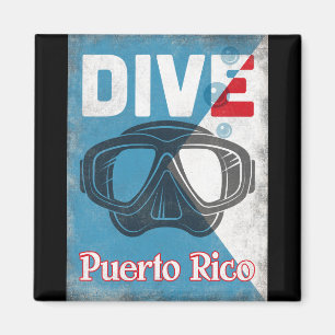 Puerto Rico Scuba Diving Mask Magneet