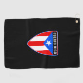 Puerto Rico Shield Golfhanddoek (Horizontaal)