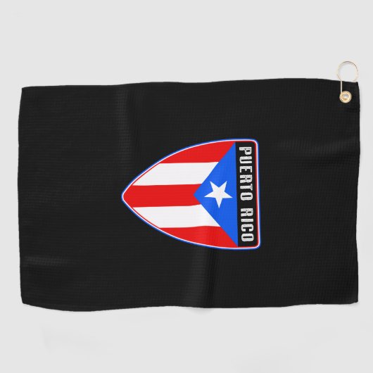 Puerto Rico Shield Golfhanddoek (Horizontaal)