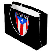 Puerto Rico Shield Groot Cadeauzakje (Achterkant Gekanteld)