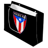 Puerto Rico Shield Groot Cadeauzakje (Voorkant Gekanteld)