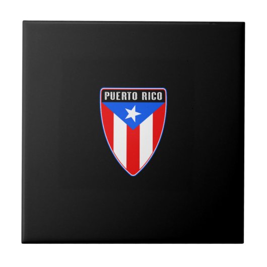 Puerto Rico Shield Tegeltje (Voorkant)