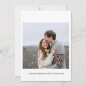 Puerto Rico Skyline Destination Wedding Invitation Kaart (Achterkant)