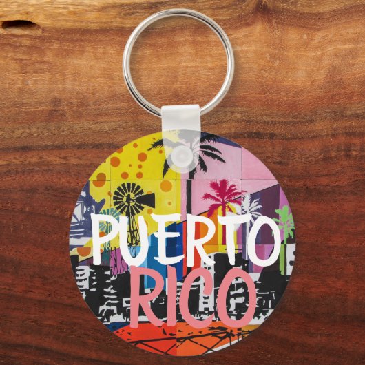 Puerto Rico Sleutelhanger (Voorkant)