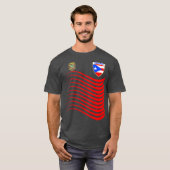 Puerto Rico Soccer Jersey Puerto Rico Flag Gift T-shirt (Voorkant volledig)
